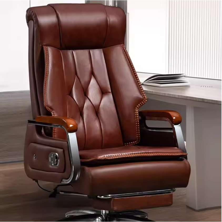 Genuine Leather Executive Chair Ergonomic
